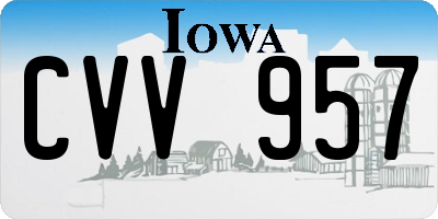 IA license plate CVV957