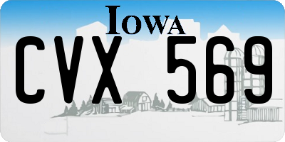 IA license plate CVX569