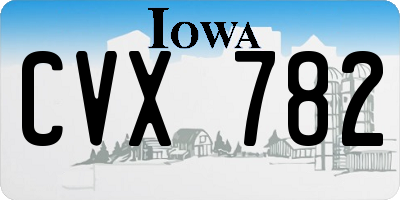 IA license plate CVX782