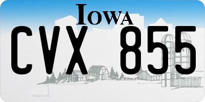IA license plate CVX855