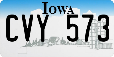 IA license plate CVY573