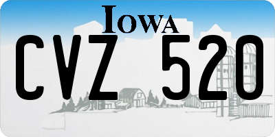 IA license plate CVZ520