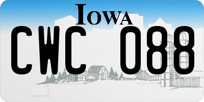 IA license plate CWC088