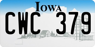 IA license plate CWC379