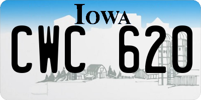 IA license plate CWC620