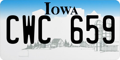 IA license plate CWC659