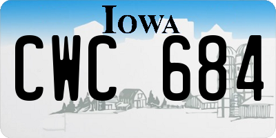 IA license plate CWC684
