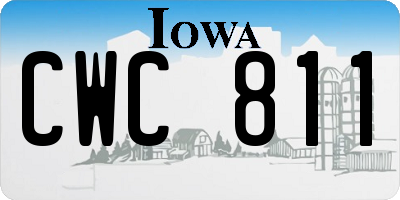 IA license plate CWC811