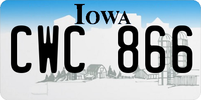 IA license plate CWC866