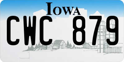 IA license plate CWC879