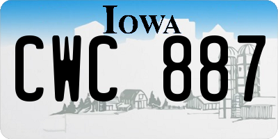 IA license plate CWC887