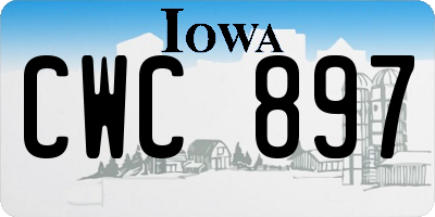 IA license plate CWC897