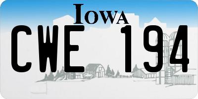 IA license plate CWE194