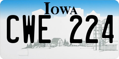 IA license plate CWE224