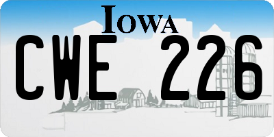 IA license plate CWE226