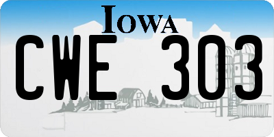 IA license plate CWE303