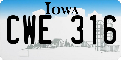IA license plate CWE316