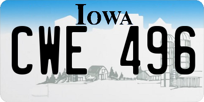 IA license plate CWE496