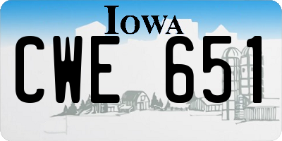 IA license plate CWE651