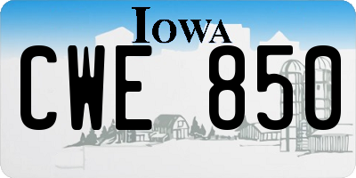 IA license plate CWE850