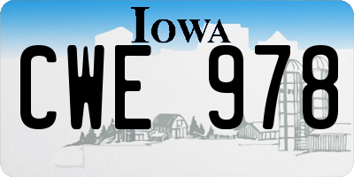 IA license plate CWE978