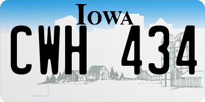 IA license plate CWH434