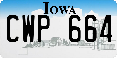IA license plate CWP664