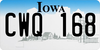 IA license plate CWQ168