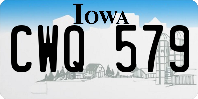 IA license plate CWQ579