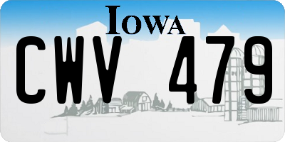 IA license plate CWV479