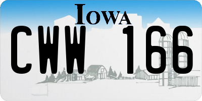 IA license plate CWW166