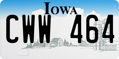 IA license plate CWW464