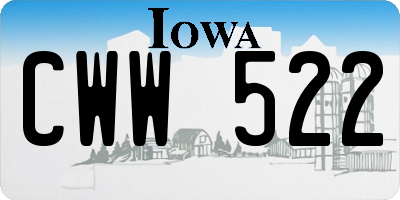IA license plate CWW522
