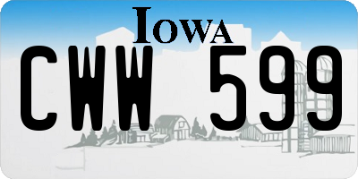 IA license plate CWW599