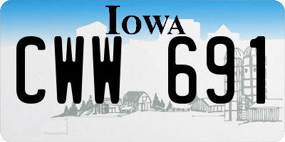 IA license plate CWW691