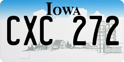 IA license plate CXC272