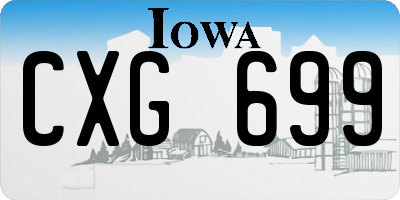 IA license plate CXG699