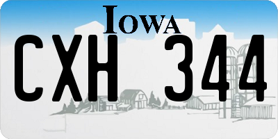 IA license plate CXH344