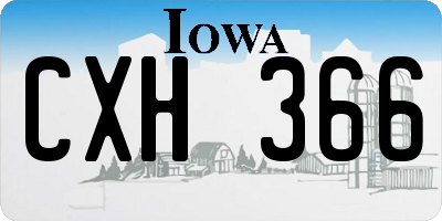 IA license plate CXH366