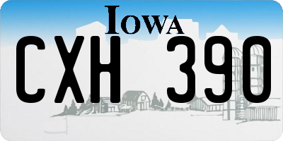 IA license plate CXH390