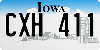 IA license plate CXH411