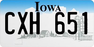 IA license plate CXH651