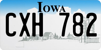 IA license plate CXH782
