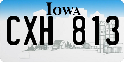 IA license plate CXH813