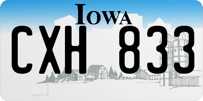 IA license plate CXH833