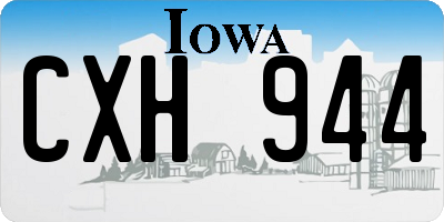 IA license plate CXH944
