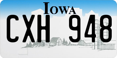 IA license plate CXH948