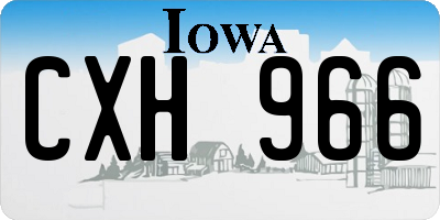 IA license plate CXH966