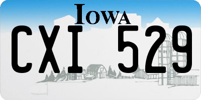 IA license plate CXI529