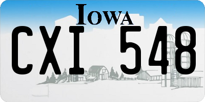IA license plate CXI548